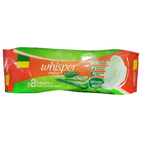 WHISPER ALOE VERA WINGS 20PADS